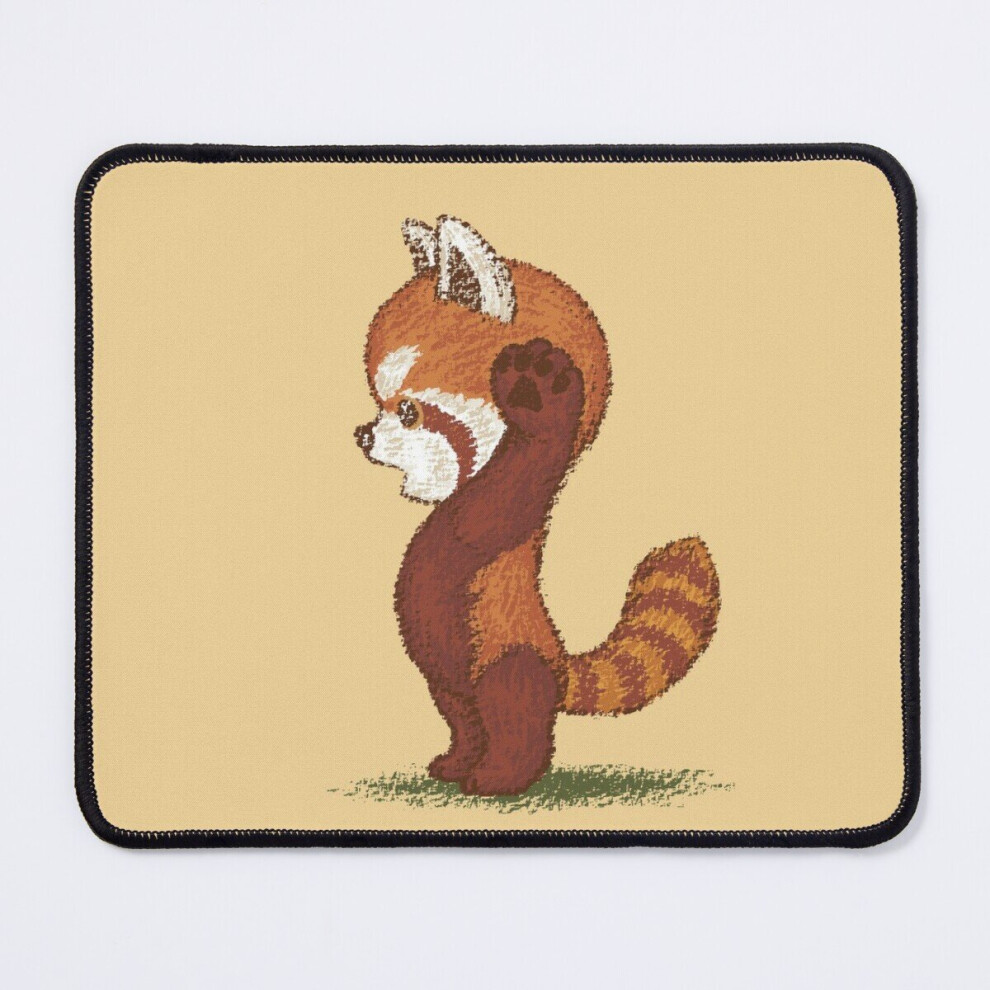 Mouse Pad Panda Surprised 11.8 X 9.8 Inch Computer Mat Gaming Office Mousepad Red 7802738171747