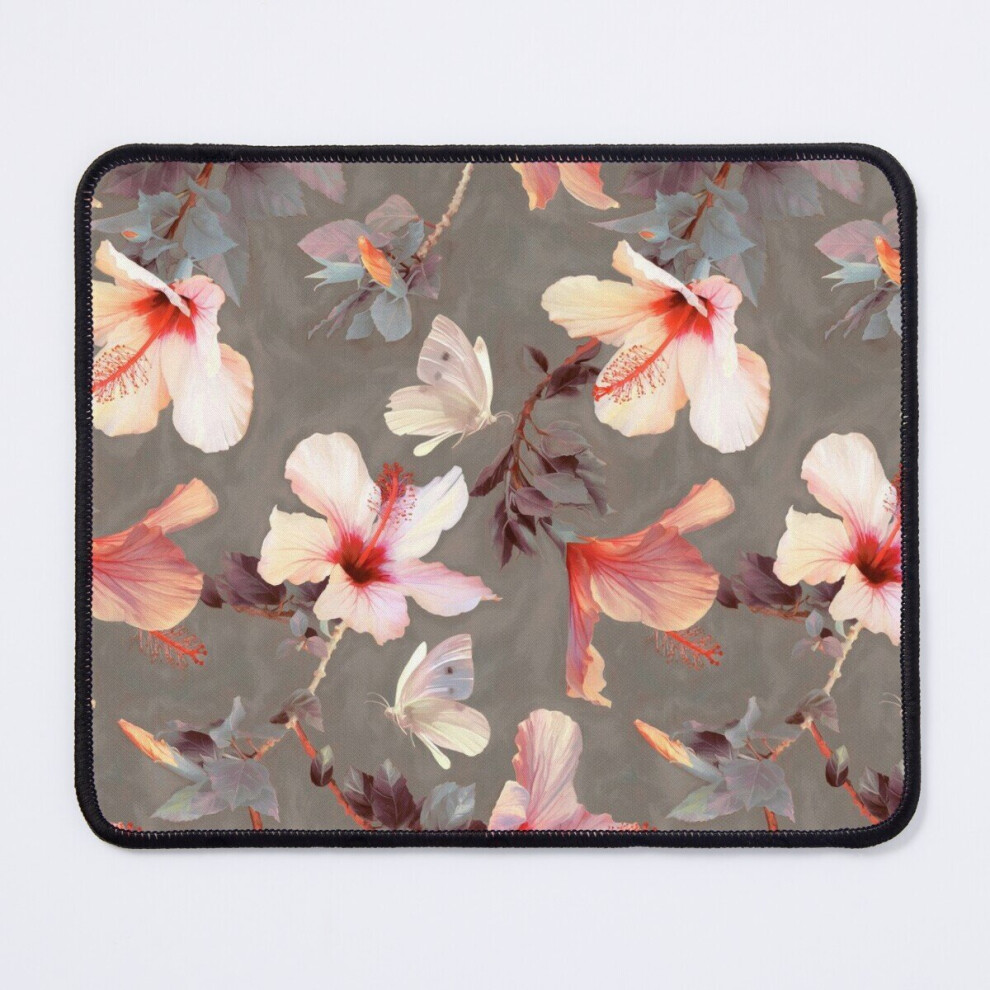 Mouse Pad Hibiscus 11.8 X 9.8 Inch Computer Mat Gaming Office Mousepad Coral 7802738113259