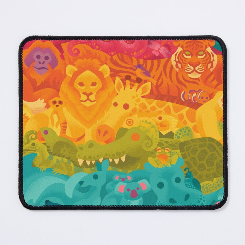 Mouse Pad Animal Spectrum : Allover 11.8 X 9.8 Inch Computer Mat Gaming Office Mousepad 7802738206890