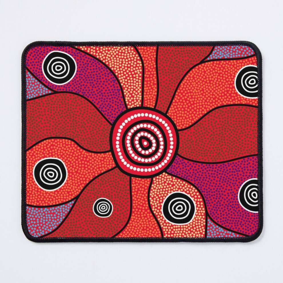 Mouse Pad Authentic Aboriginal Art - Central Lands 11.8 X 9.8 Inch Computer Mat Gaming Office Mousepad 7802738110760