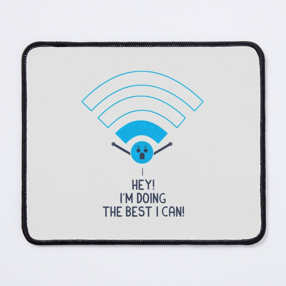 Mouse Pad Angry Wifi 11.8 X 9.8 Inch Computer Mat Gaming Office Mousepad 7802738186888