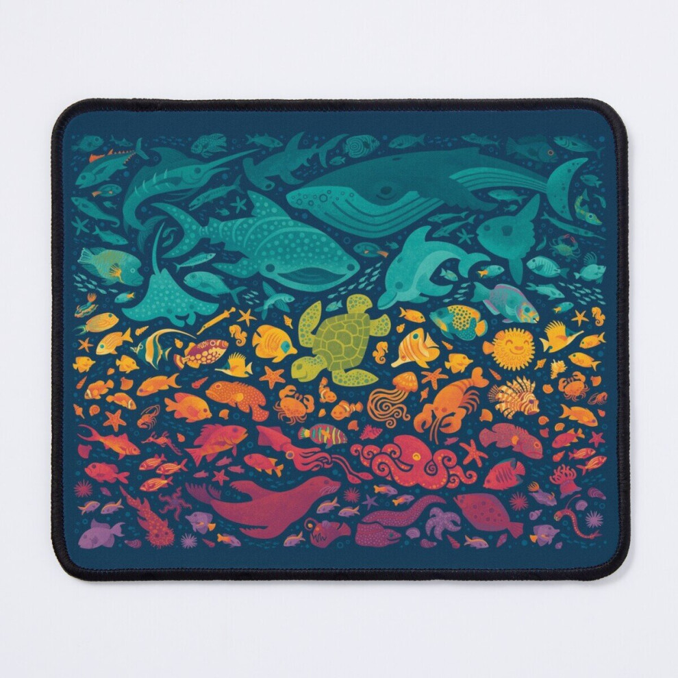 Mouse Pad Aquatic Spectrum 2 11.8 X 9.8 Inch Computer Mat Gaming Office Mousepad 7802738108828