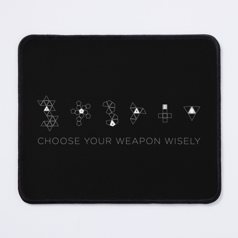 Mouse Pad Choose Your Weapon Wisely 11.8 X 9.8 Inch Computer Mat Gaming Office Mousepad 7802738177893