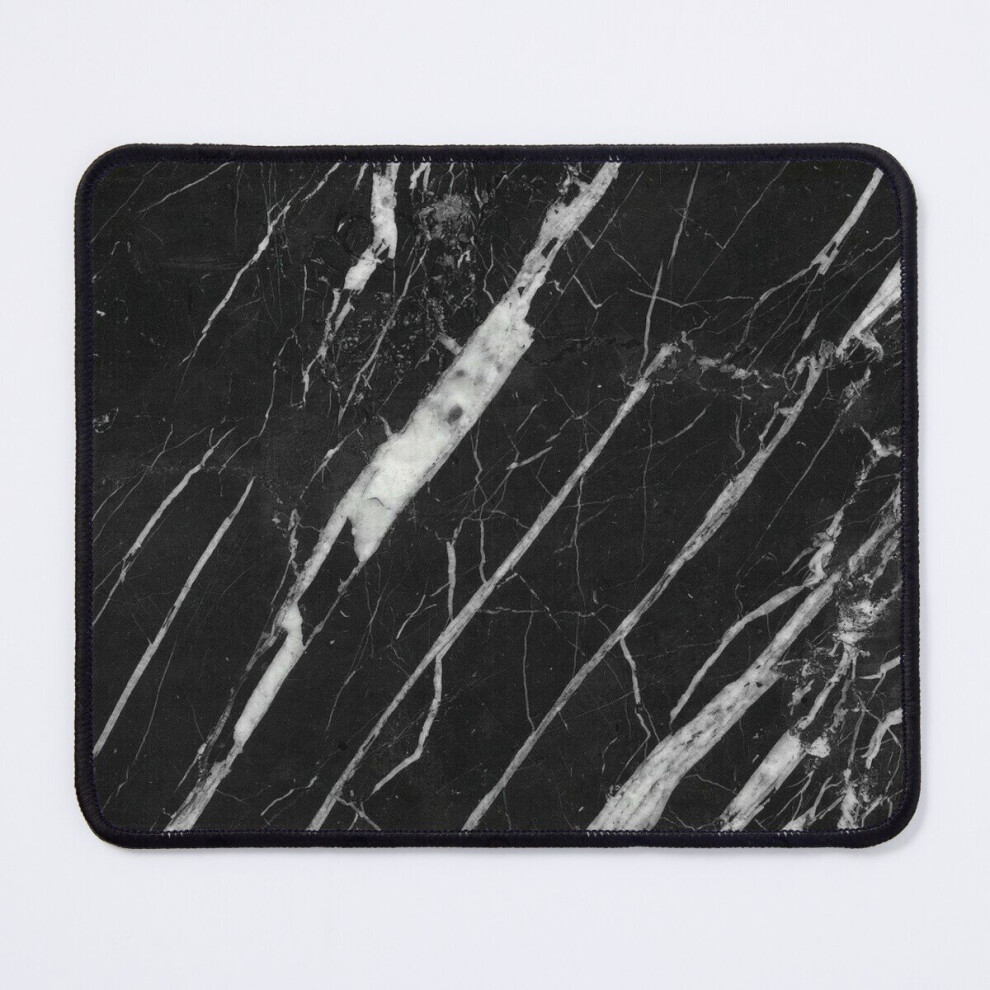 Mouse Pad And Marble 11.8 X 9.8 Inch Computer Mat Gaming Office Mousepad Black/White 7802738175516