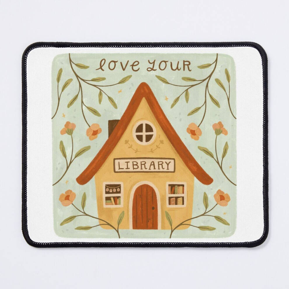 Mouse Pad Love Your Library 11.8 X 9.8 Inch Computer Mat Gaming Office Mousepad 7802738208344