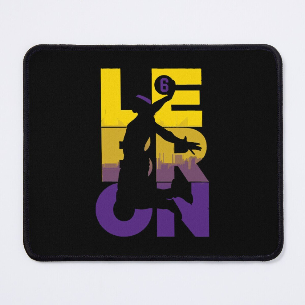 Mouse Pad King is James Dunking 6 Lakers Perfect Gift Fan 11.8 x 9.8 inch Computer Mat Gaming Office Mousepad