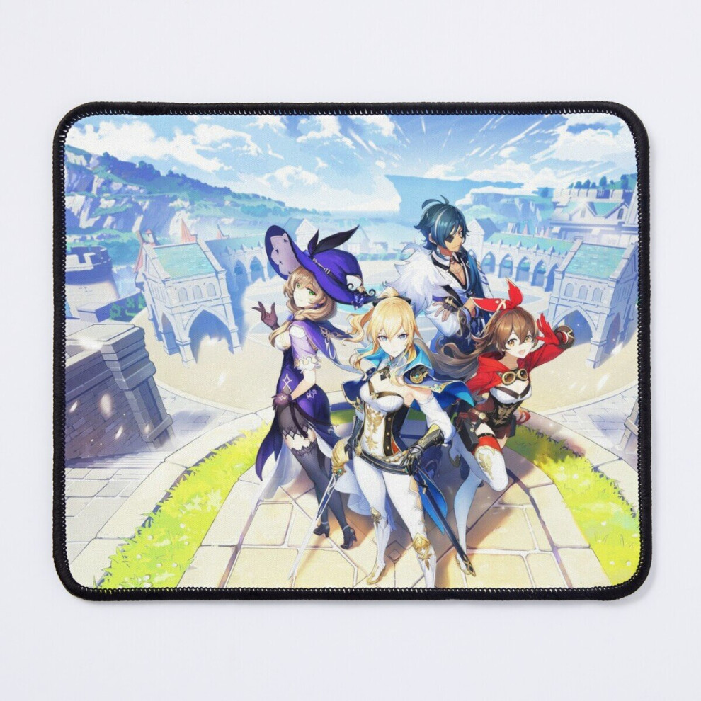 Mouse Pad Genshin Impact Jean, Lisa, 11.8 X 9.8 Inch Computer Mat Gaming Office Mousepad 7802738204087