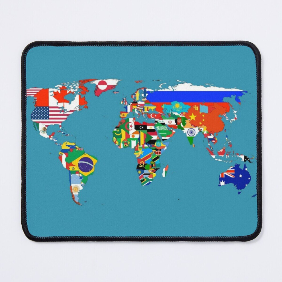 Mouse Pad World Map With Countries 11.8 X 9.8 Inch Computer Mat Gaming Office Mousepad 7802738208412