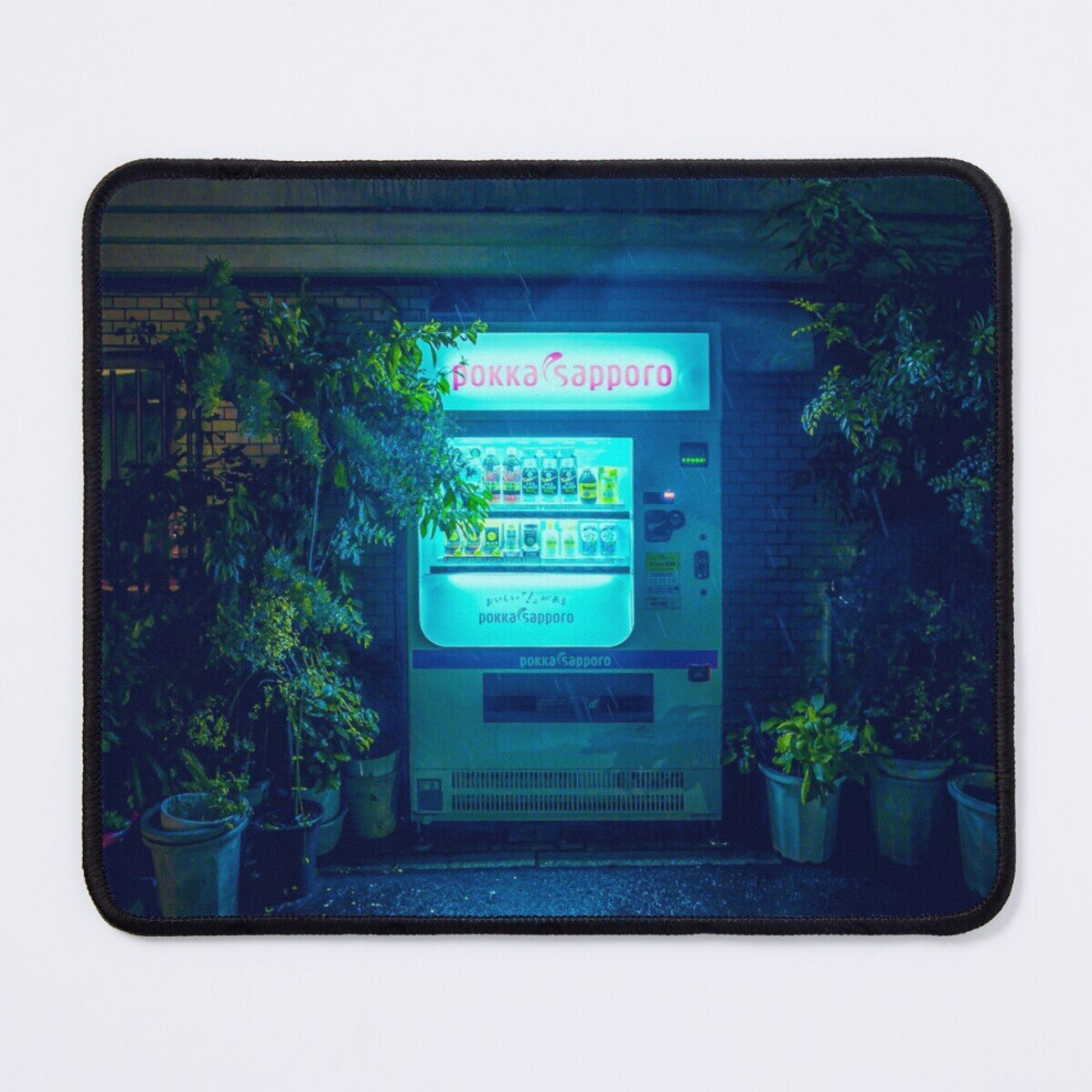 Mouse Pad Japanese Vending Machine In The Midnight Rain 11.8 X 9.8 Inch Computer Mat Gaming Office Mousepad 7802738149319