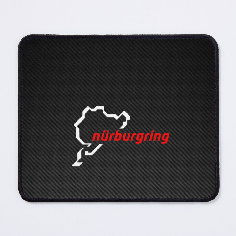 Mouse Pad Nã¼Rburgring Carbon Fiber / 11.8 X 9.8 Inch Computer Mat Gaming Office Mousepad White/Red 7802738185133