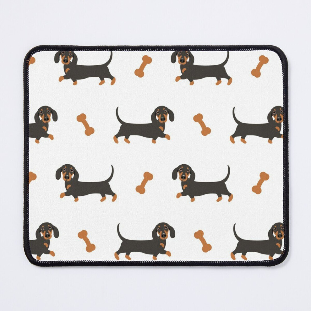 Mouse Pad And Tan Dachshund Sausage Dog 11.8 X 9.8 Inch Computer Mat Gaming Office Mousepad Black 7802738157659