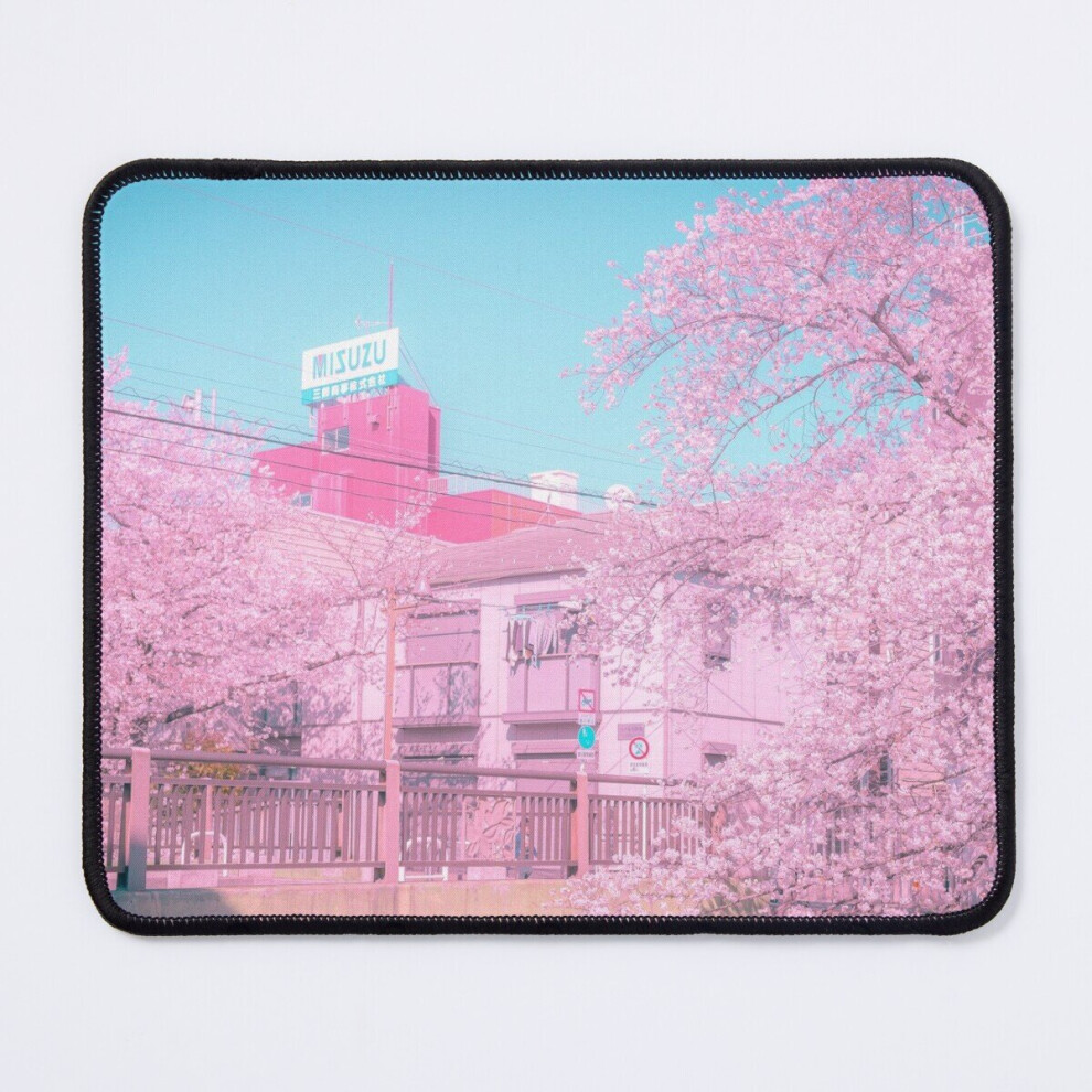Mouse Pad Spring In Tokyo Vaporwave Citypop Aesthetic Vibe 11.8 X 9.8 Inch Computer Mat Gaming Office Mousepad Pink 7802738144673