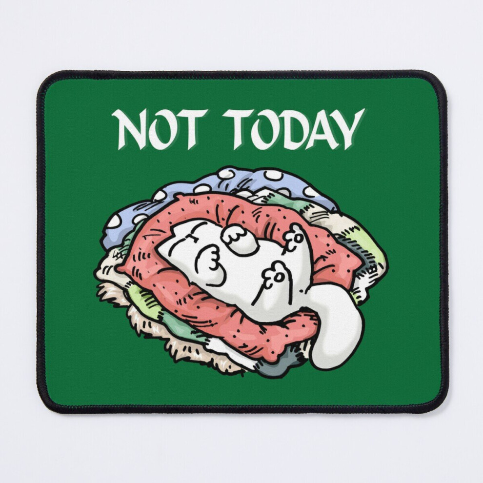Mouse Pad Simons Cat Not Today Sleeping Cat, For Men Not Today Funny Sleeping Simons Cat Best 11.8 X 9.8 Inch Computer Mat Gaming Office Mousepad 7802738174465