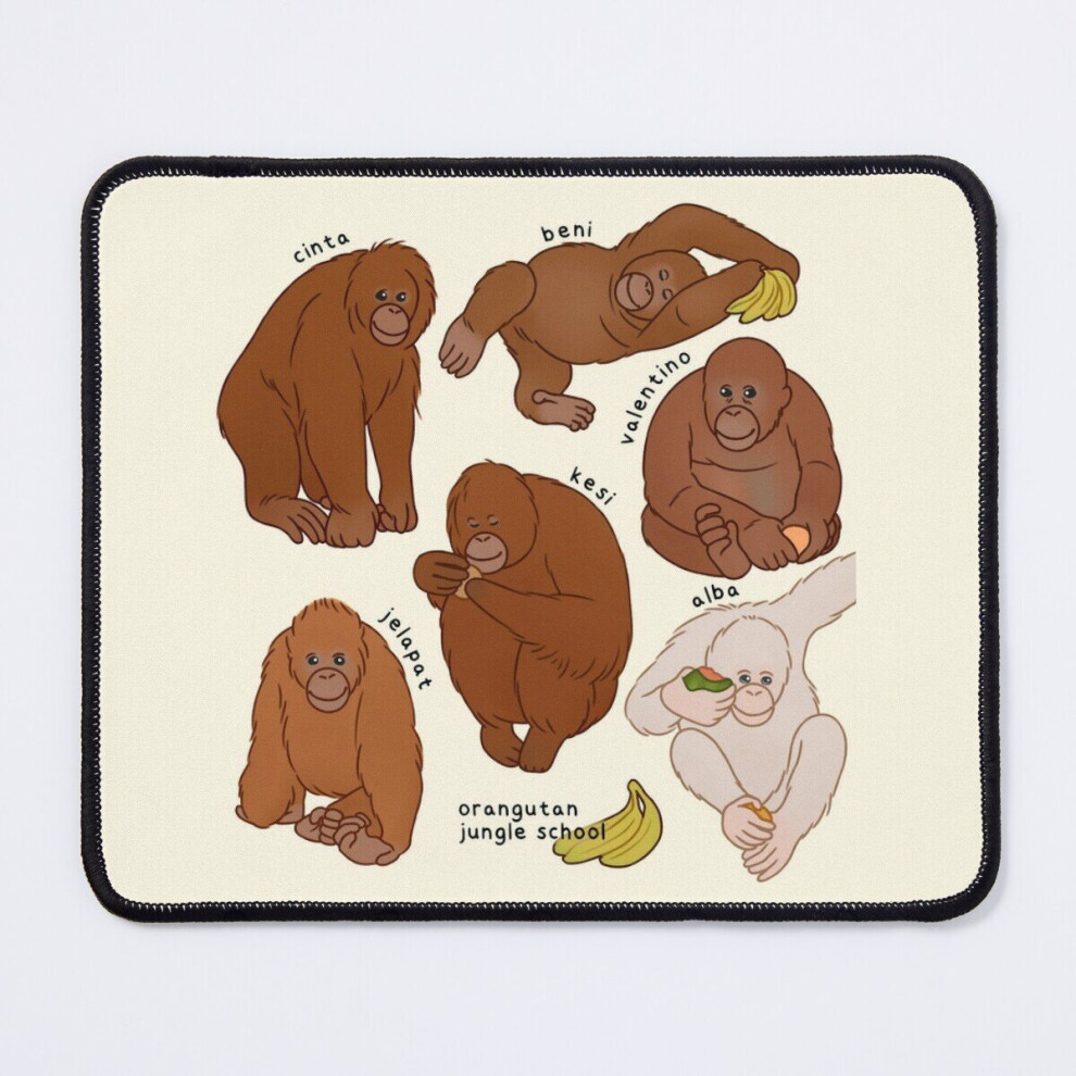 Mouse Pad Orangutan Jungle School 11.8 X 9.8 Inch Computer Mat Gaming Office Mousepad 7802738137989