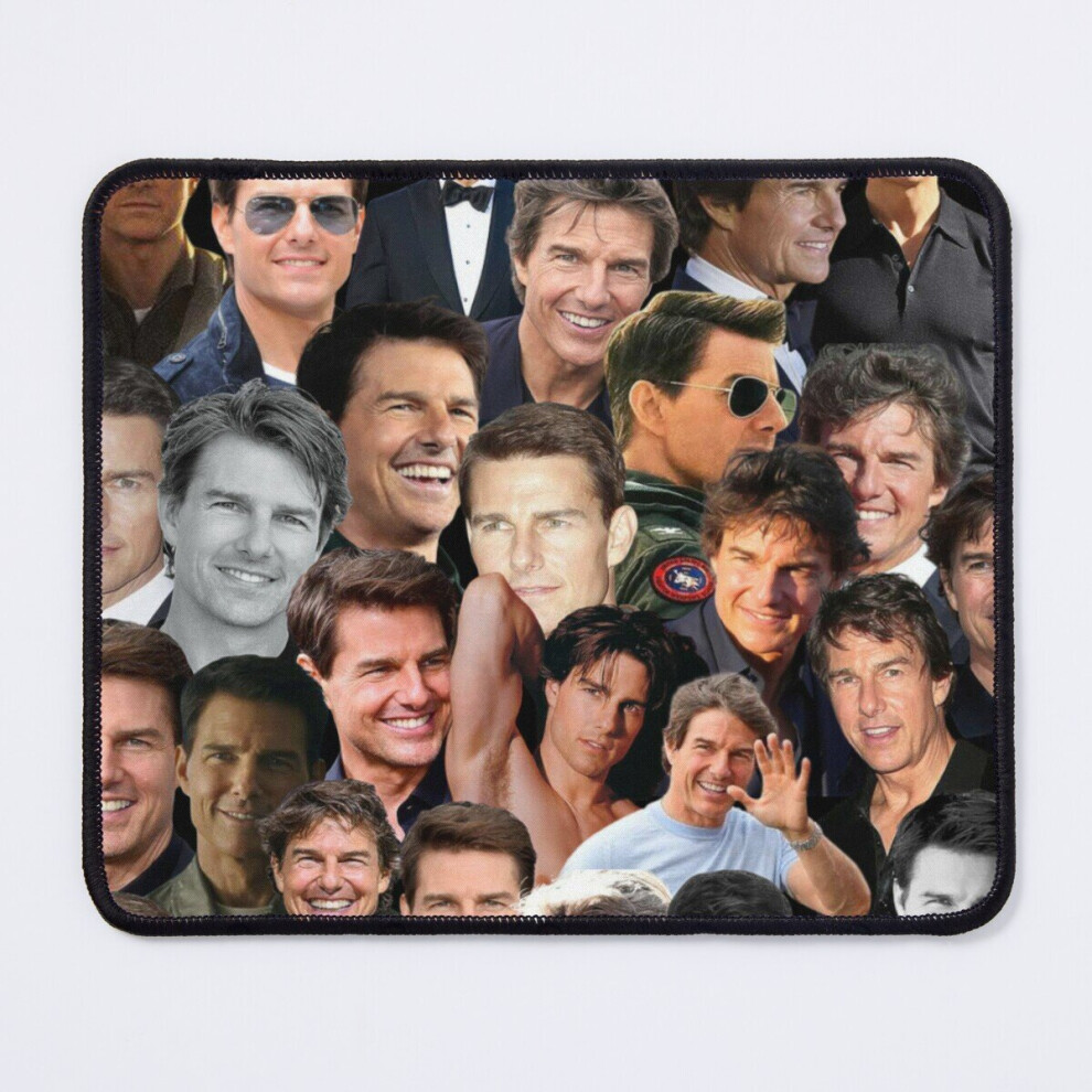 Mouse Pad Tom Cruise Photo Collage 11.8 X 9.8 Inch Computer Mat Gaming Office Mousepad 7802738126044