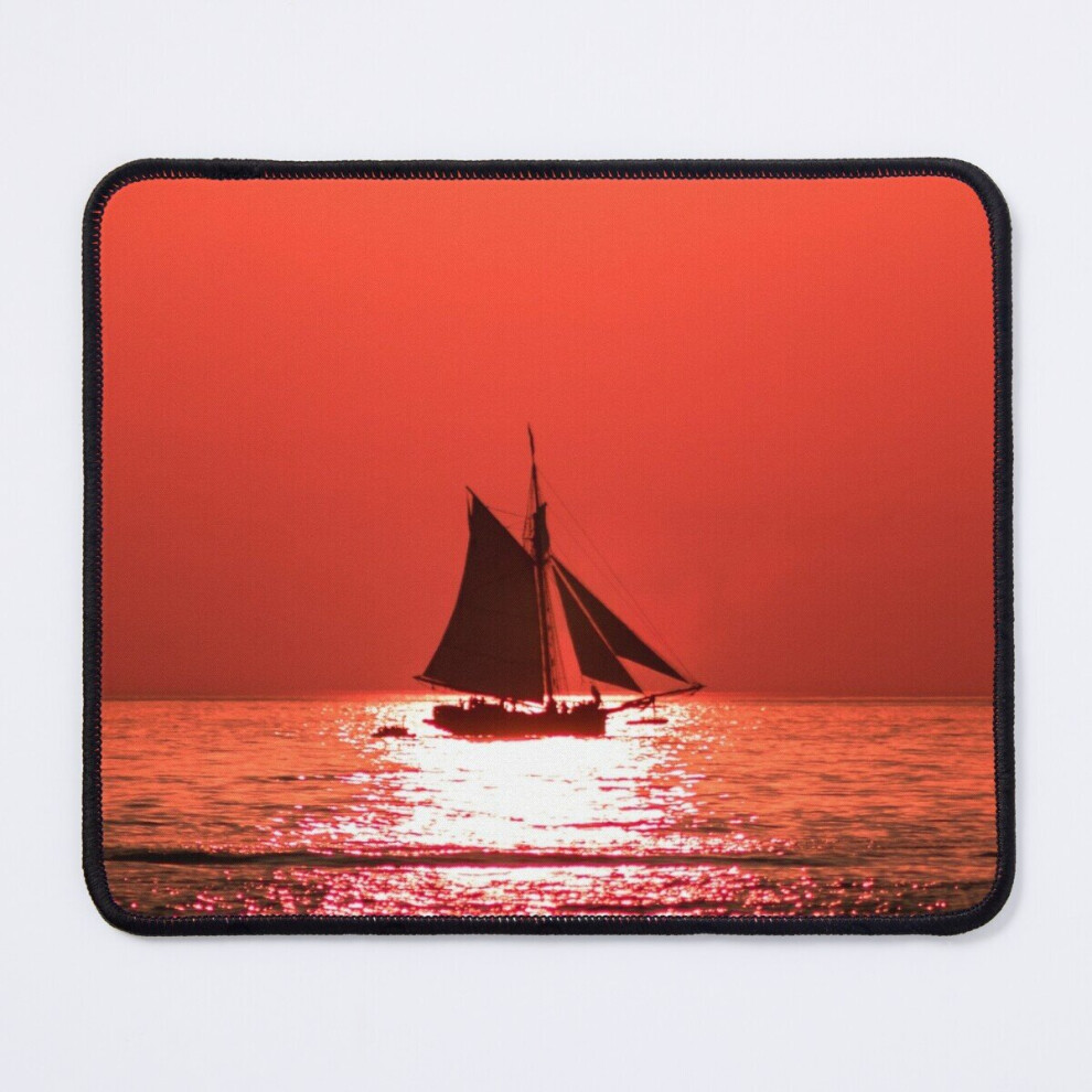 Mouse Pad Tall Ship Sailing At Sunset On Lake Michigan 11.8 X 9.8 Inch Computer Mat Gaming Office Mousepad 7802738200539
