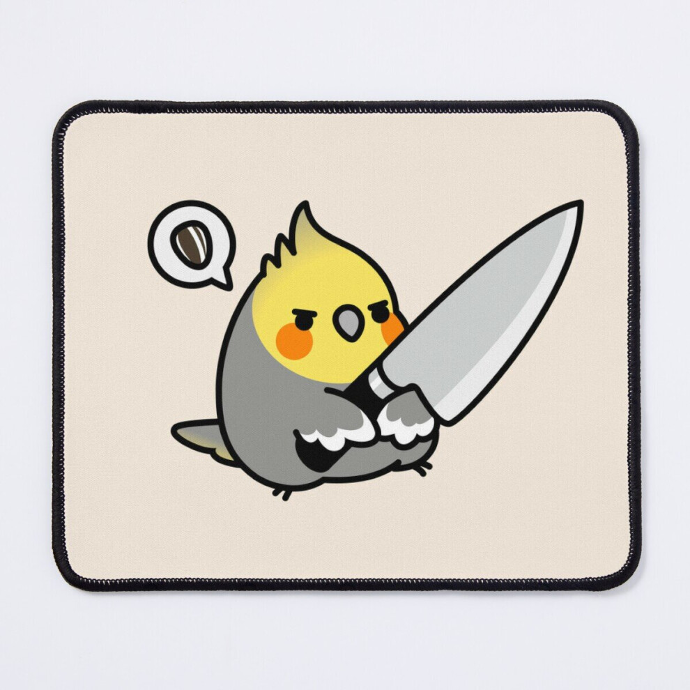 Mouse Pad Chubby Cockatiel Knife 11.8 X 9.8 Inch Computer Mat Gaming Office Mousepad 7802738208566