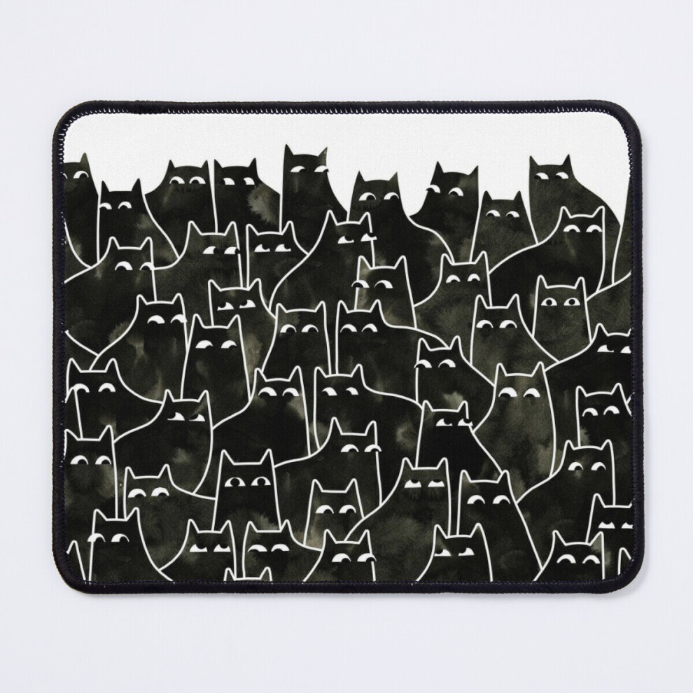 Mouse Pad Suspicious Cats 11.8 X 9.8 Inch Computer Mat Gaming Office Mousepad 7802738108385