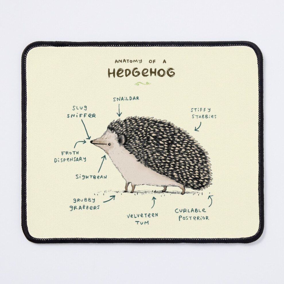 Mouse Pad Anatomy Of A Hedgehog 11.8 X 9.8 Inch Computer Mat Gaming Office Mousepad 7802738116052