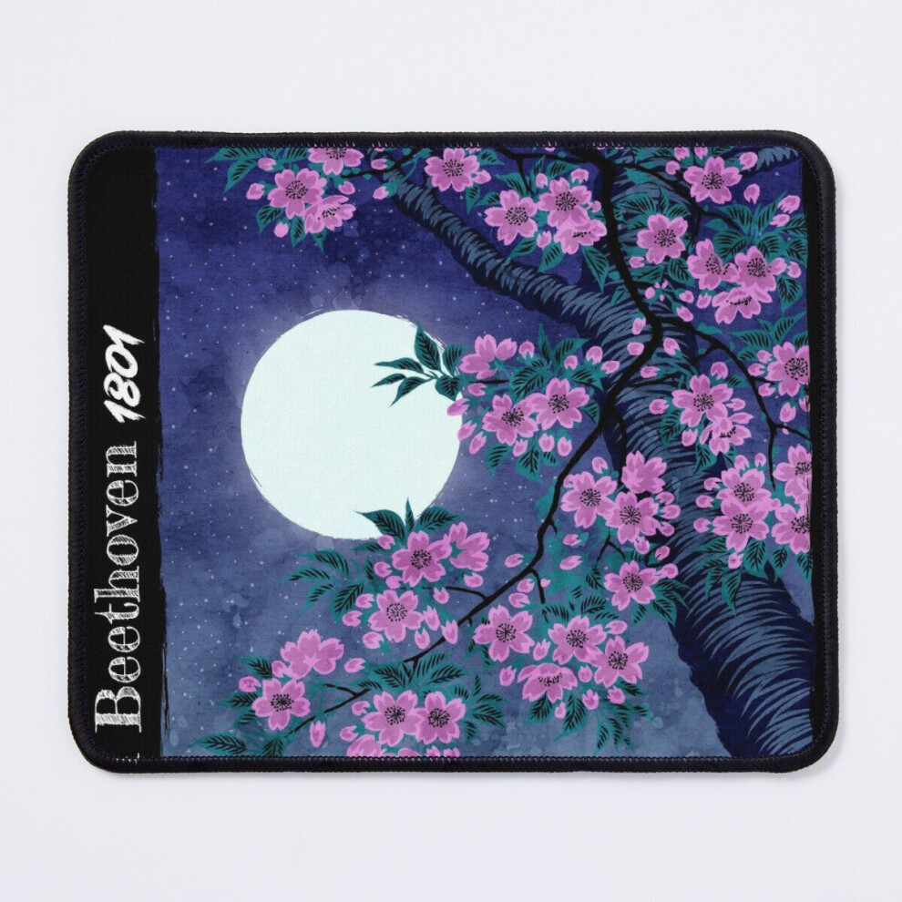 Mouse Pad Moonlight Sonata - 11.8 X 9.8 Inch Computer Mat Gaming Office Mousepad Black 7802738153897