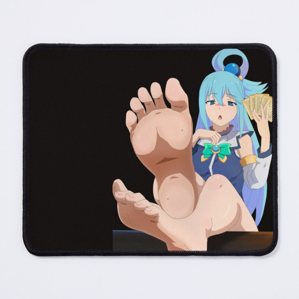 Mouse Pad Arrogant Aqua (Konosuba Lewd Ecchi Hentai Girl Feet) 11.8 X 9.8 Inch Computer Mat Gaming Office Mousepad 7802738203707