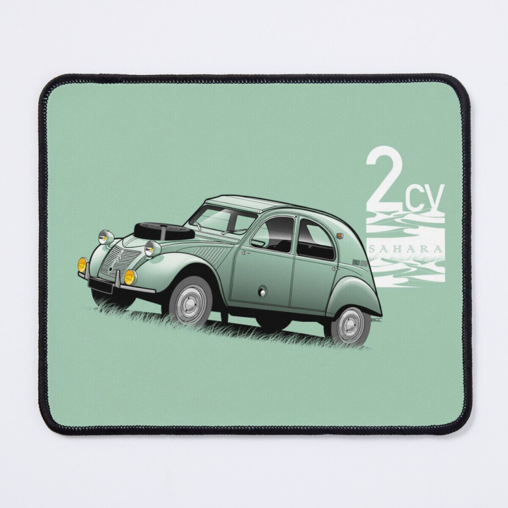Mouse Pad 2Cv Sahara 3/4 Outline Graphic Illustration 11.8 X 9.8 Inch Computer Mat Gaming Office Mousepad 7802738168273