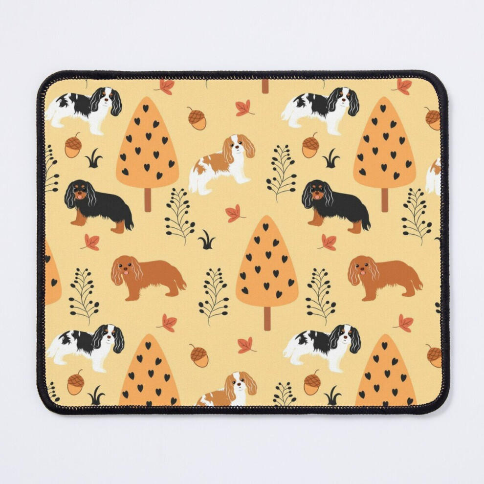Mouse Pad Cavalier King Charles Spaniel In Autumn 11.8 X 9.8 Inch Computer Mat Gaming Office Mousepad 7802738197501