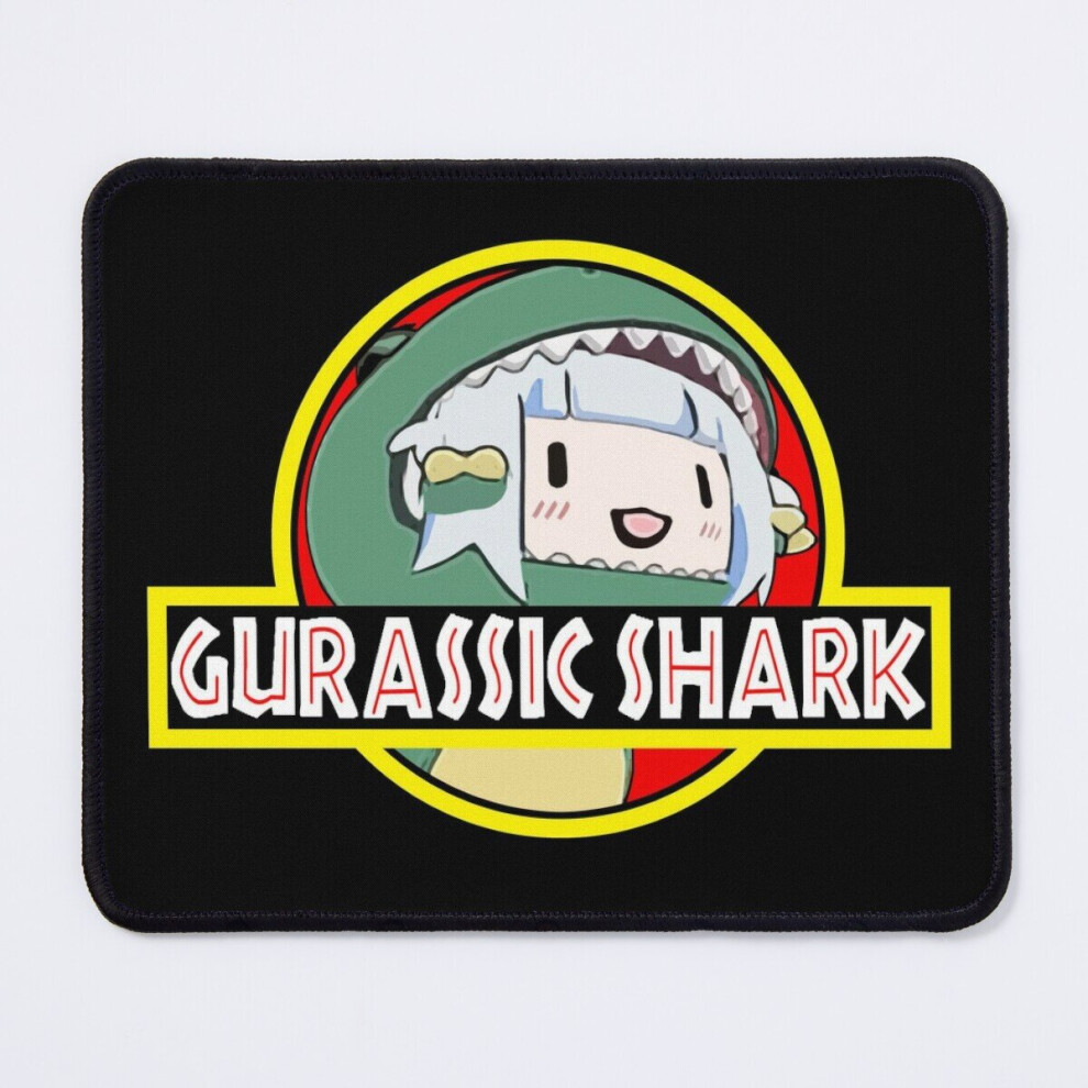 Mouse Pad Gawr Gura Hololive En Gurassic Shark 11.8 X 9.8 Inch Computer Mat Gaming Office Mousepad 7802738121094