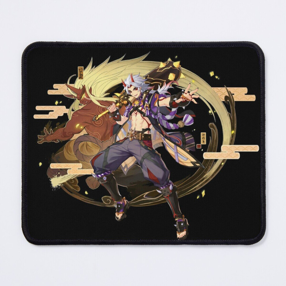 Mouse Pad Genshin Impact Arataki Itto 11.8 X 9.8 Inch Computer Mat Gaming Office Mousepad 7802738140675