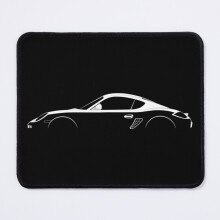 Mouse Pad Porsche Cayman (987) Silhouette 11.8 x 9.8 inch Computer Mat Gaming Office Mousepad