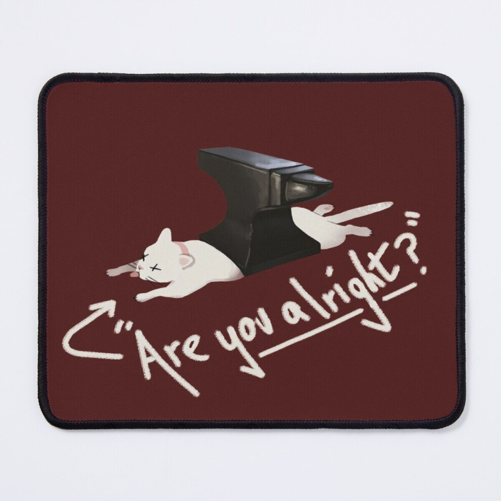 Mouse Pad "Are You Alright?" Lovejoy Cat 11.8 X 9.8 Inch Computer Mat Gaming Office Mousepad 7802738136142