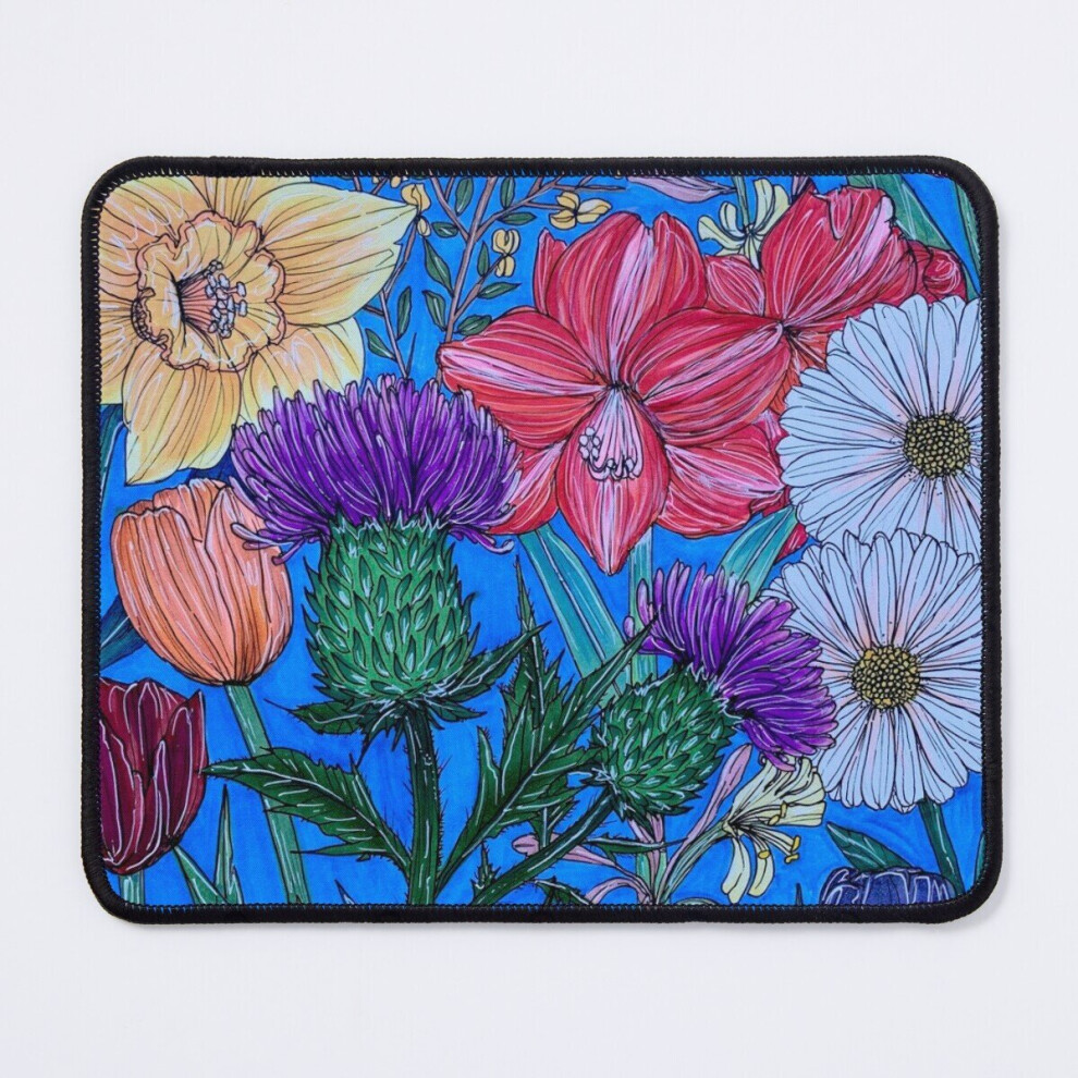 Mouse Pad Aries Flora 11.8 X 9.8 Inch Computer Mat Gaming Office Mousepad 7802738148947