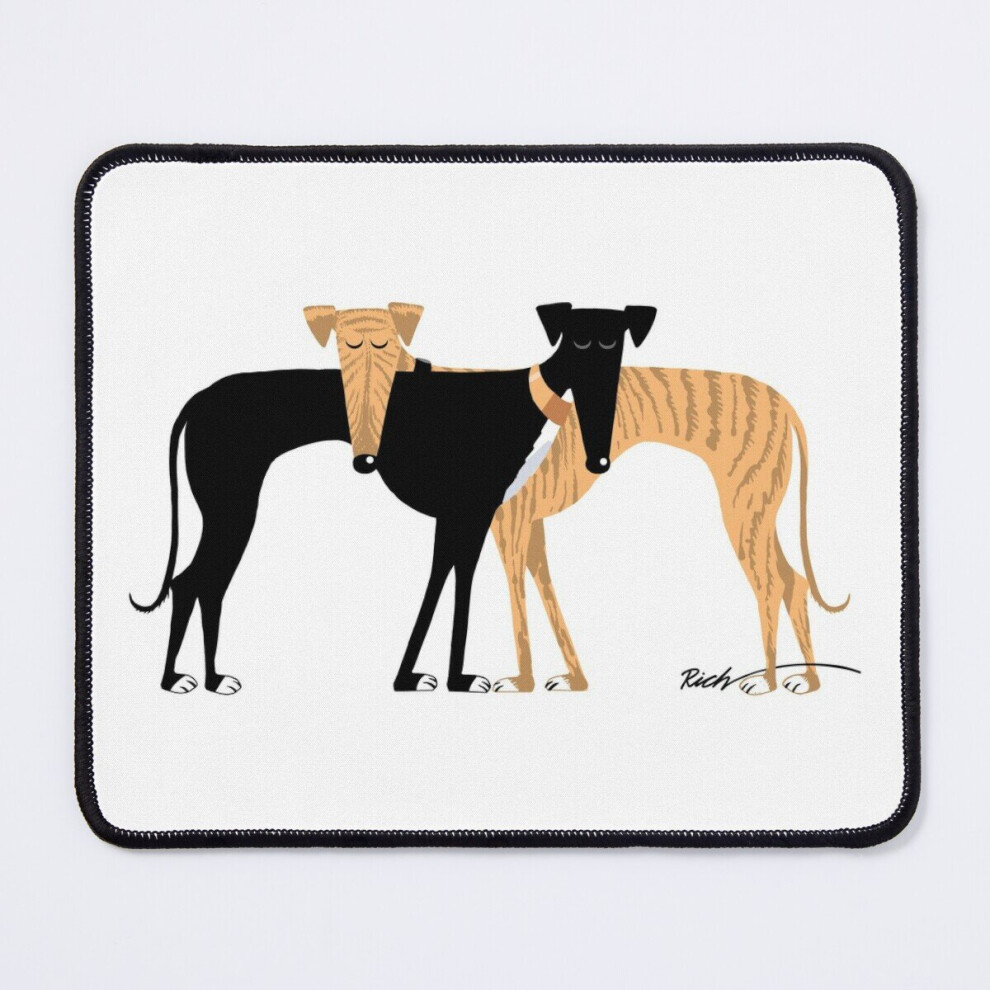 Mouse Pad Head Rest Brindle Hound: 11.8 X 9.8 Inch Computer Mat Gaming Office Mousepad 7802738110890