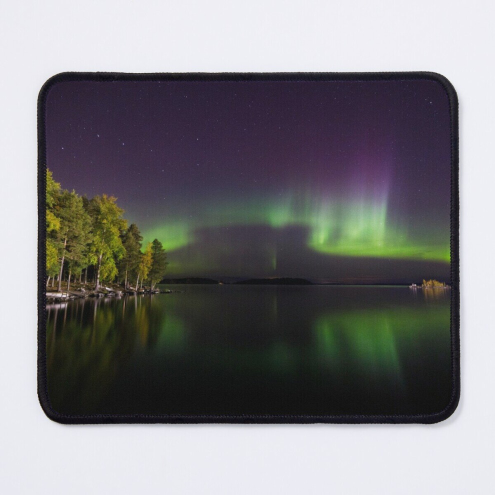 Mouse Pad Northern Lights Glowing Over Lake In Finland 11.8 X 9.8 Inch Computer Mat Gaming Office Mousepad 7802738149296
