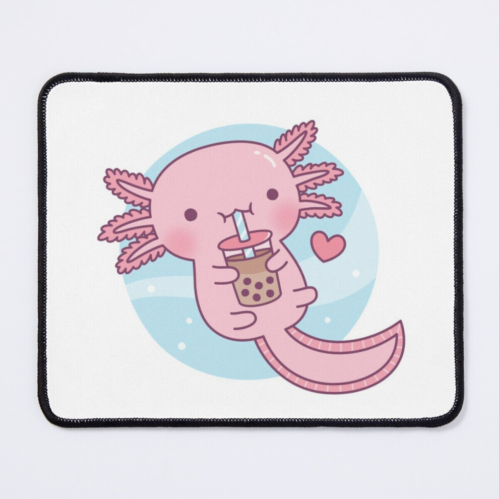 Mouse Pad Cute Axolotl Loves Bubble Tea 11.8 X 9.8 Inch Computer Mat Gaming Office Mousepad 7802738185140
