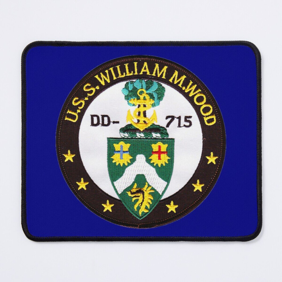 Mouse Pad Uss William M. Wood (Dd-715) Ship's Store 11.8 X 9.8 Inch Computer Mat Gaming Office Mousepad 7802738180169