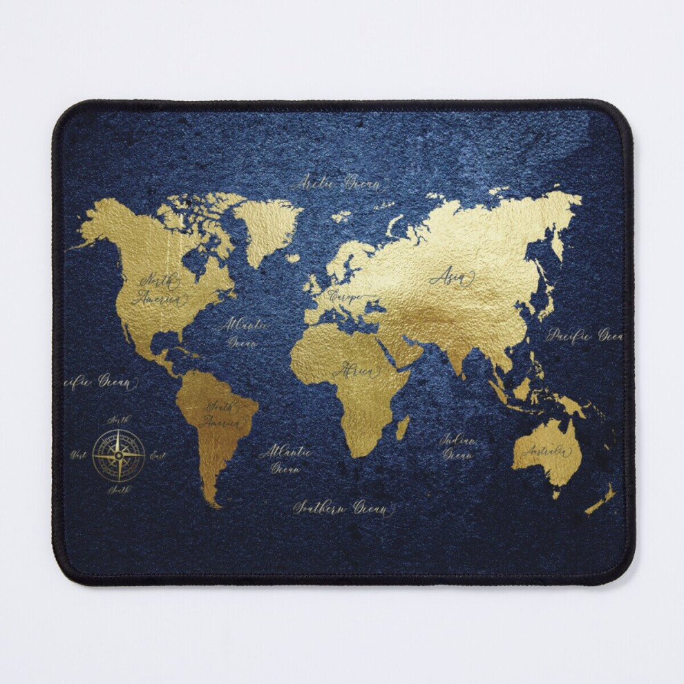 Mouse Pad World Map 11.8 X 9.8 Inch Computer Mat Gaming Office Mousepad 7802738118704