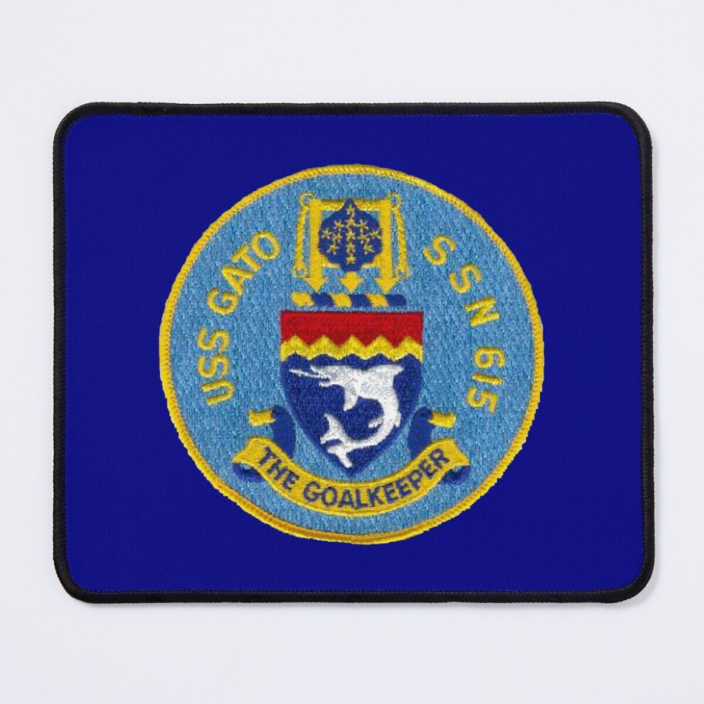 Mouse Pad Uss Gato (Ssn-615) Ship's Store 11.8 X 9.8 Inch Computer Mat Gaming Office Mousepad 7802738202663