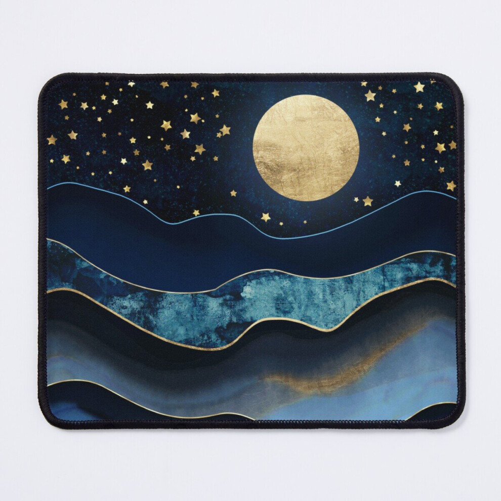 Mouse Pad Moon 11.8 X 9.8 Inch Computer Mat Gaming Office Mousepad Golden 7802738131260