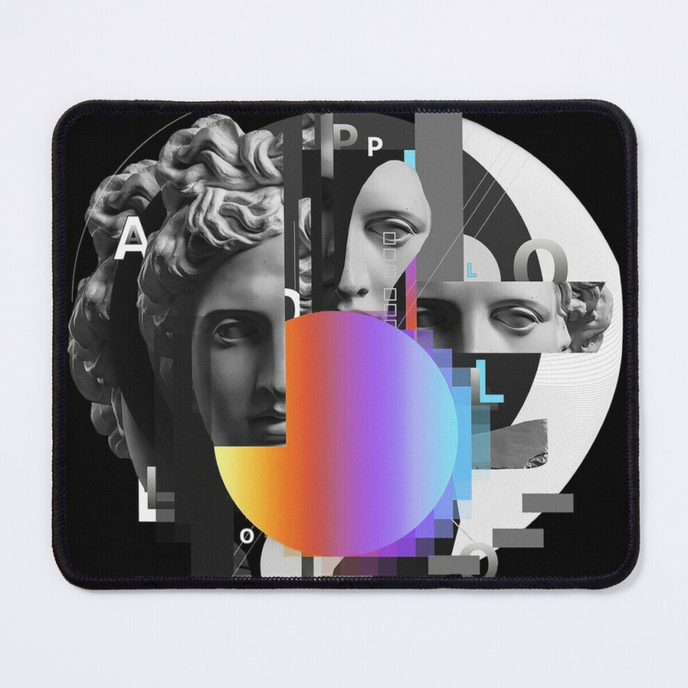 Mouse Pad Greek Vaporwave Aesthetic Angel 11.8 X 9.8 Inch Computer Mat Gaming Office Mousepad 7802738144031