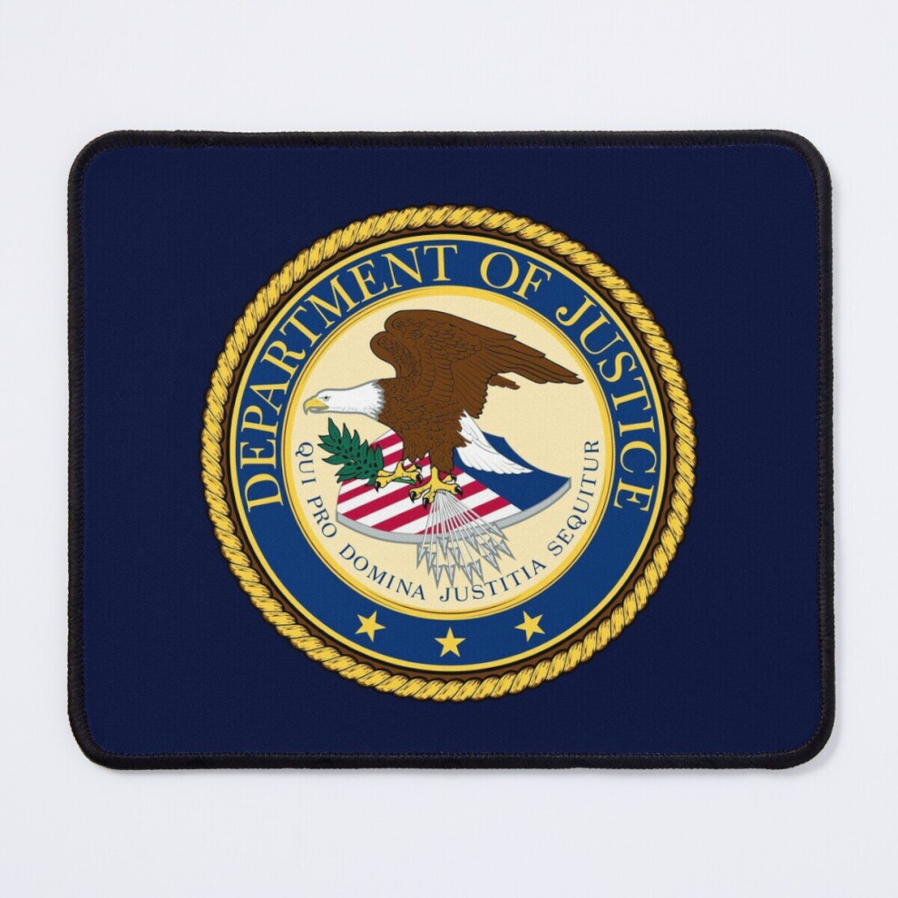 Mouse Pad United States Department Of Justice Doj Seal 11.8 X 9.8 Inch Computer Mat Gaming Office Mousepad 7802738174090