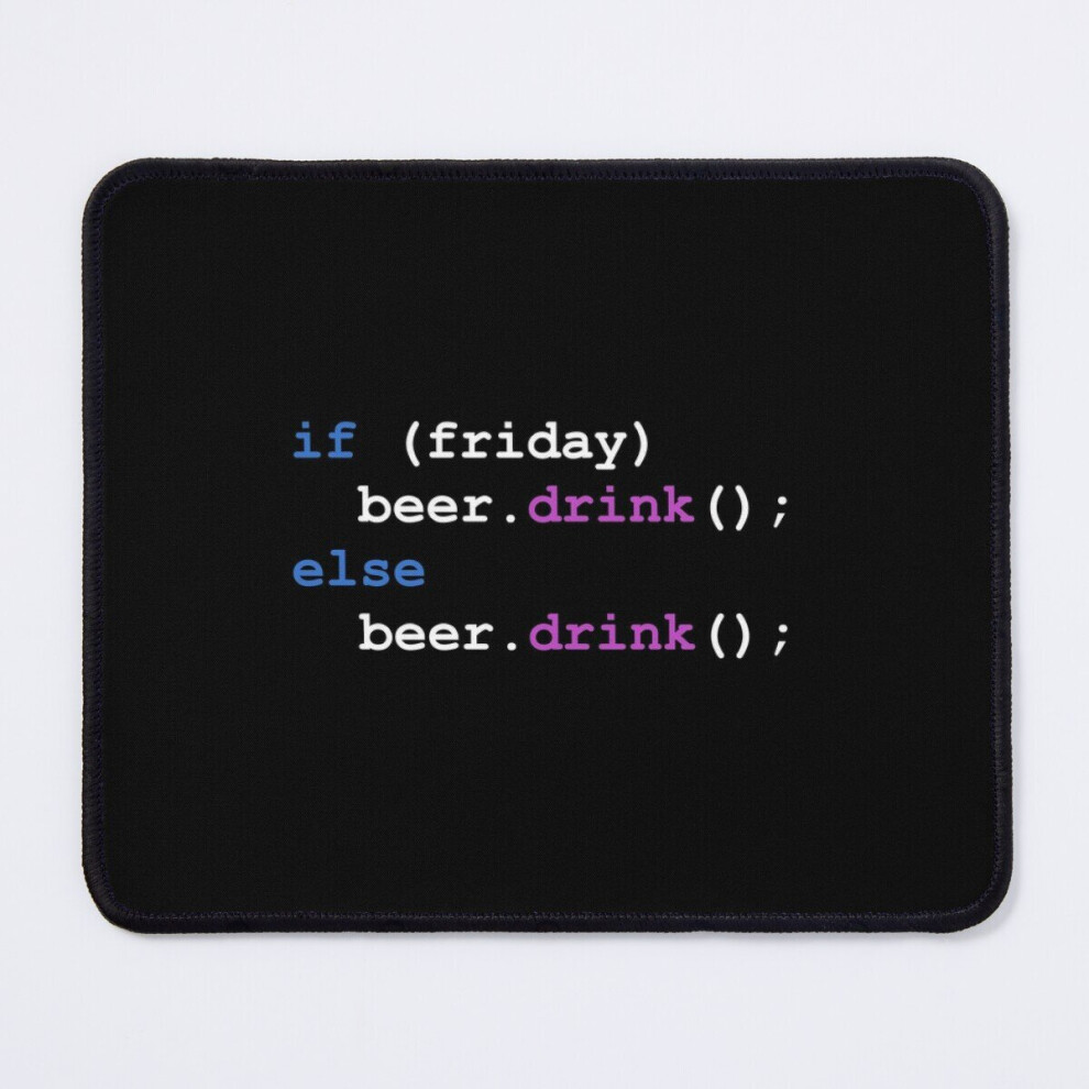 Mouse Pad Programming - Beer And Code 11.8 X 9.8 Inch Computer Mat Gaming Office Mousepad 7802738161281