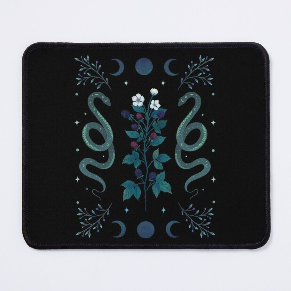 Mouse Pad Serpent And Wild Berries 11.8 X 9.8 Inch Computer Mat Gaming Office Mousepad 7802738118681