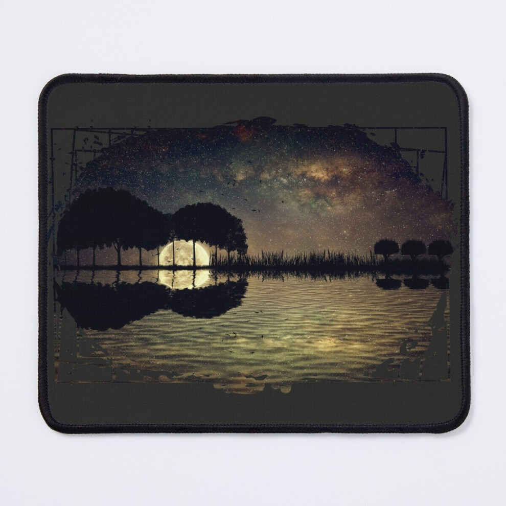 Mouse Pad Guitar Island Moonlight 11.8 X 9.8 Inch Computer Mat Gaming Office Mousepad 7802738111187