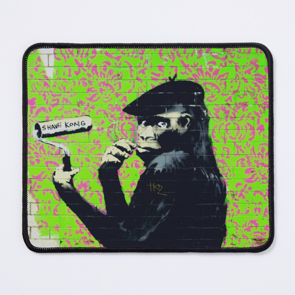 Mouse Pad Gorilla Artist Shave Kong Banksy 11.8 X 9.8 Inch Computer Mat Gaming Office Mousepad 7802738163759