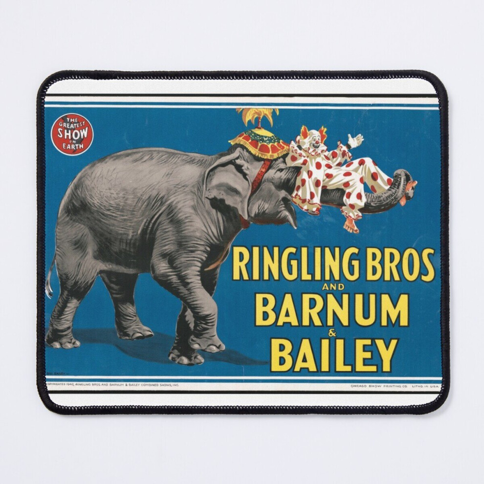 Mouse Pad Ringling Brothers And Barnum And Bailey - Greatest Show On Earth Circuss 11.8 X 9.8 Inch Computer Mat Gaming Office Mousepad 7802738156232