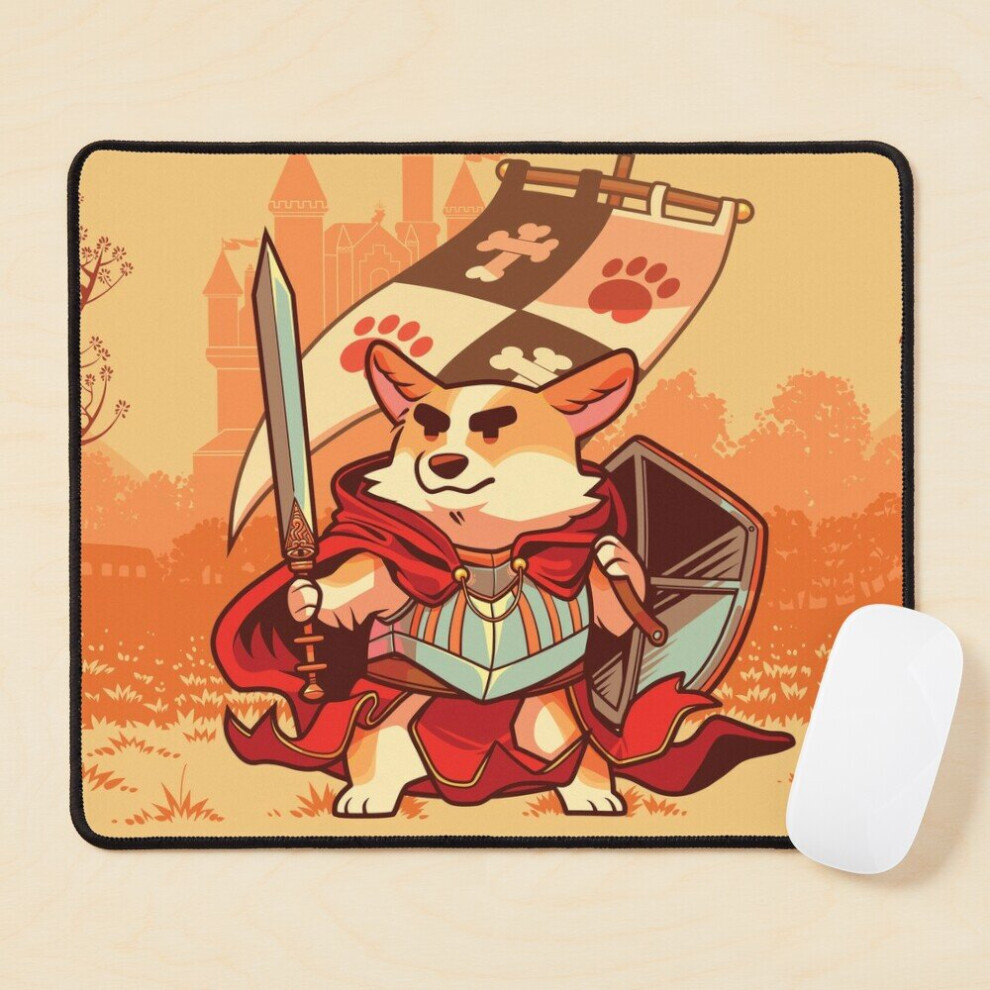Mouse Pad Corgi Knight 11.8 X 9.8 Inch Computer Mat Gaming Office Mousepad 7802738147063
