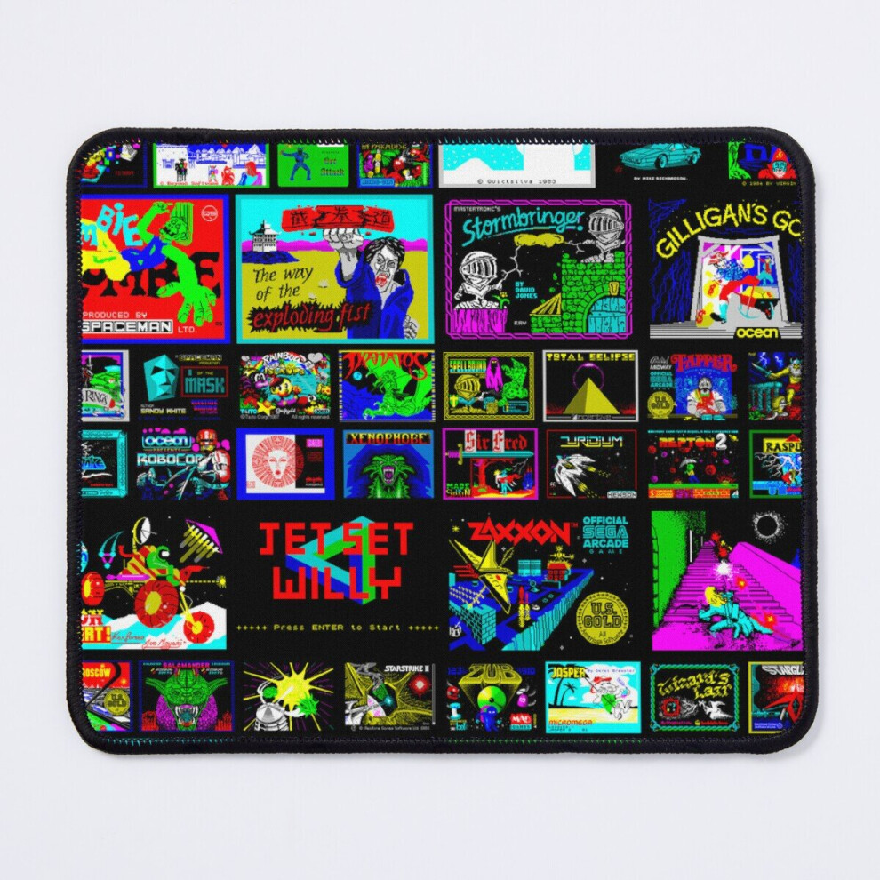 Bearlad Zx Spectrum Part I Loading Screens Mouse Pad 11.8 X 9.8 In - Colorful Non-Slip Desk Mat For Gaming & Office 7802738192919
