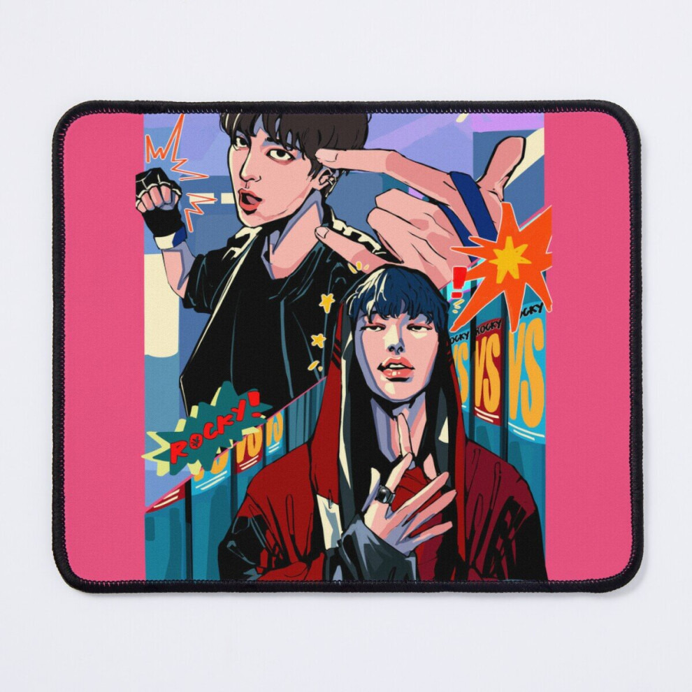Mouse Pad Ateez - Yunho And Mingi (Rocky Mv) 11.8 X 9.8 Inch Computer Mat Gaming Office Mousepad 7802738203936