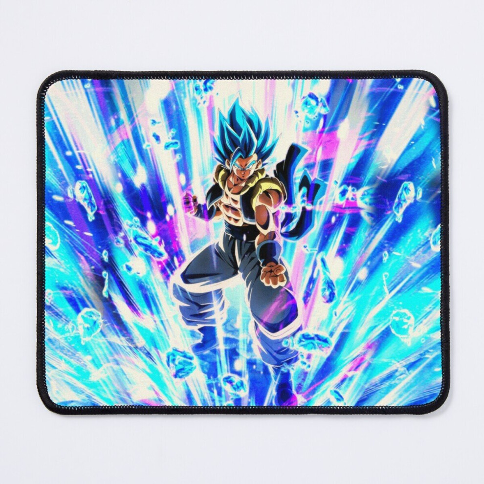 Mouse Pad Gogeta Super Saiyan Dbs Ssgb 11.8 X 9.8 Inch Computer Mat Gaming Office Mousepad Blue 7802738196870